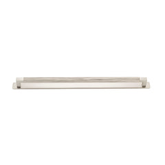 Brunswick Cabinet Pull with Backplate  - CTC450mm Satin Nickel / Brass