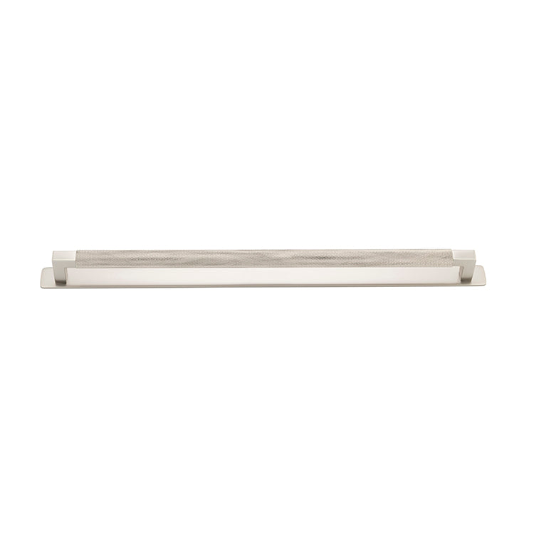 Brunswick Cabinet Pull with Backplate  - CTC450mm Satin Nickel / Brass