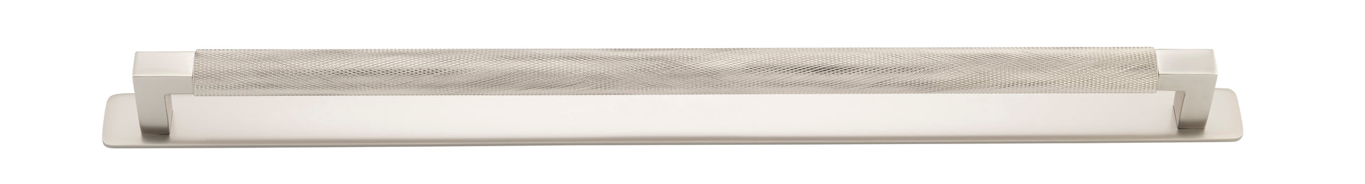 Brunswick Cabinet Pull with Backplate  - CTC450mm Satin Nickel / Brass