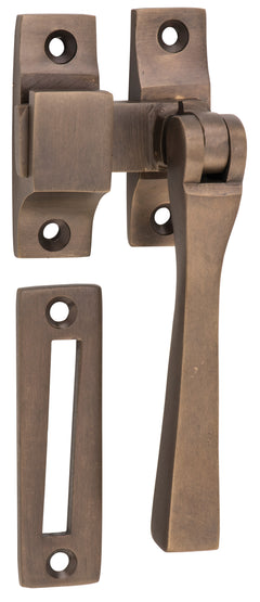 Square Casement Fastener Antique Brass