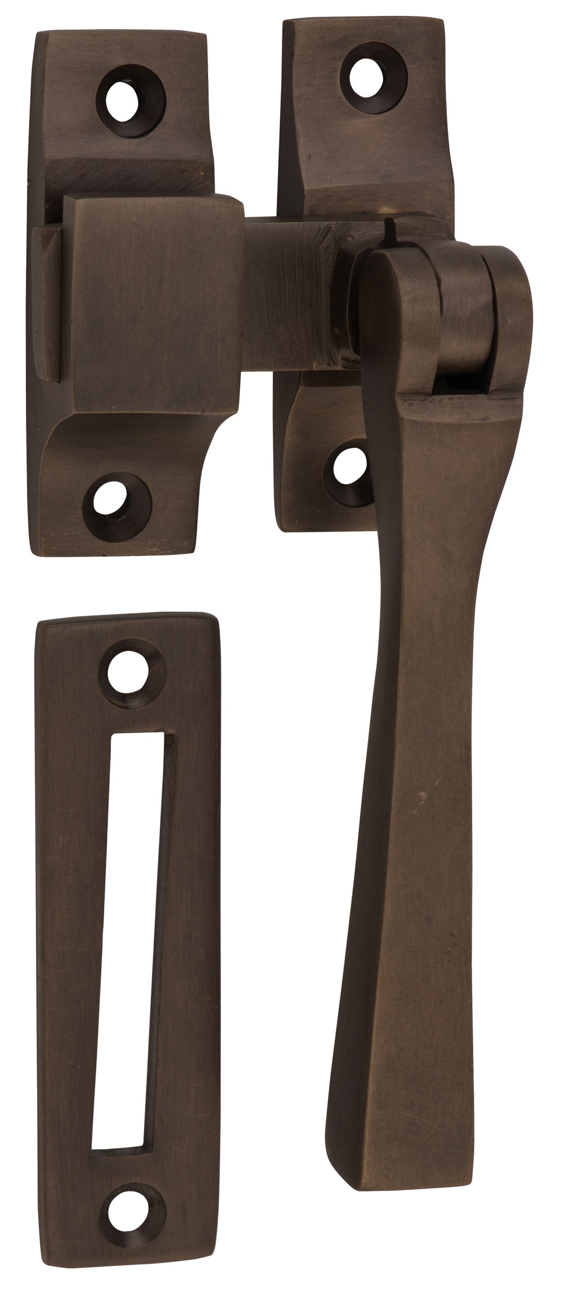 Square Casement Fastener Antique Brass