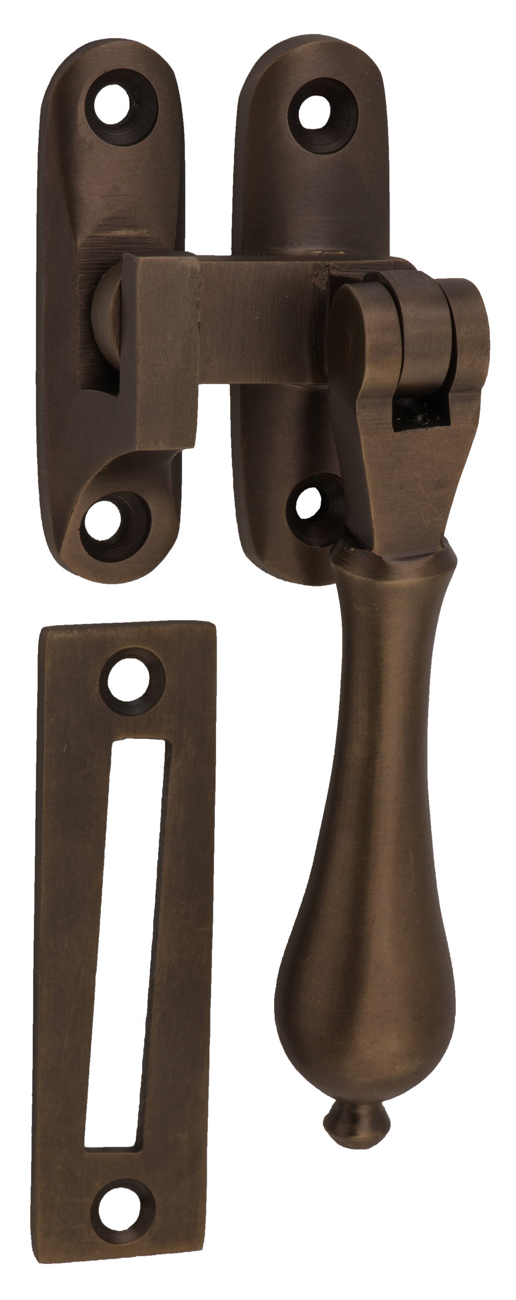 Teardrop Casement Fastener Antique Brass