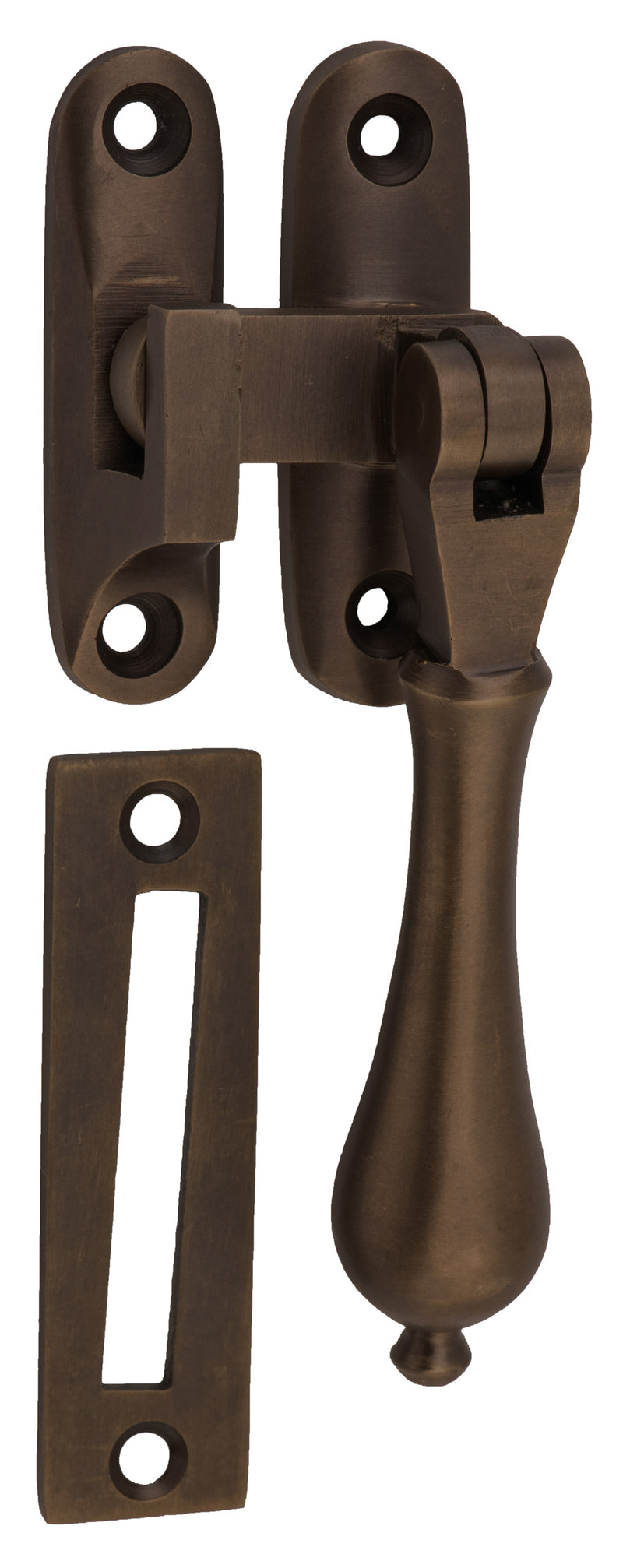 Teardrop Casement Fastener Antique Brass