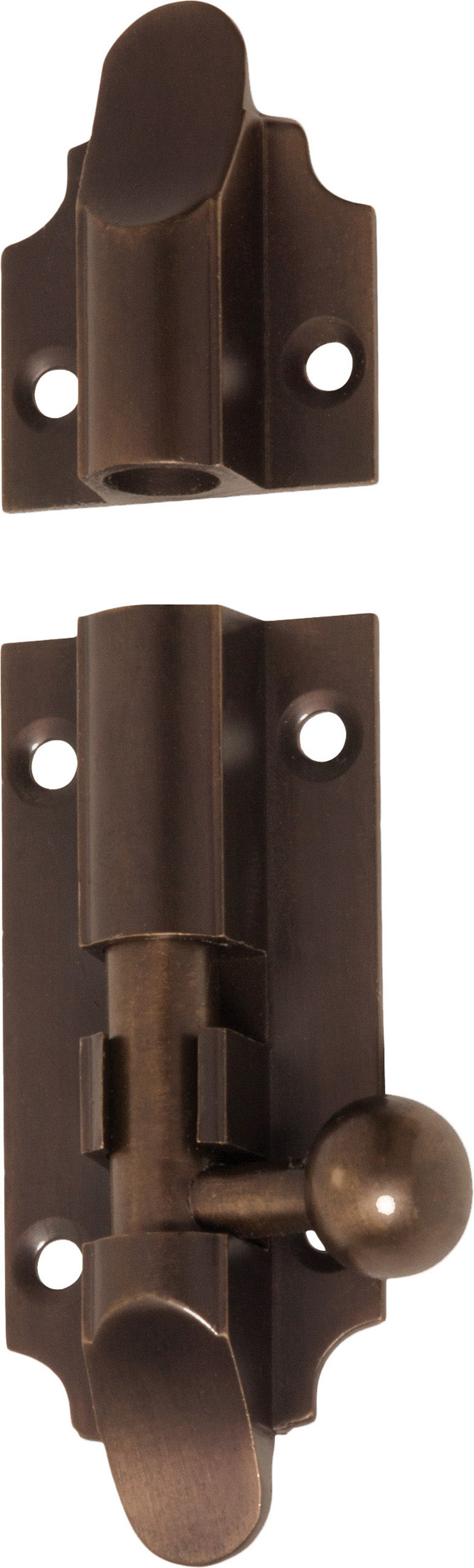 Victorian Barrel Bolt Antique Brass / L75mm