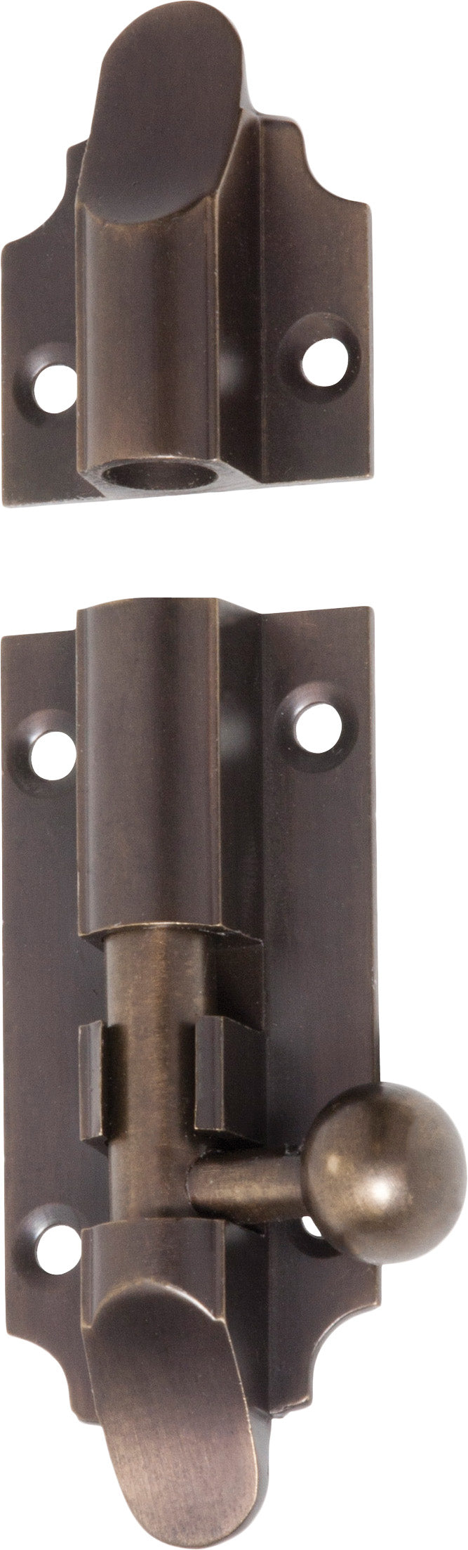 Victorian Barrel Bolt Antique Brass / L75mm