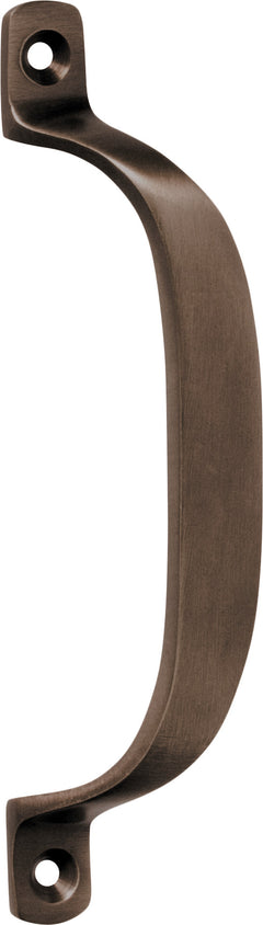 Offset Pull Handle Antique Brass / H130xP23mm