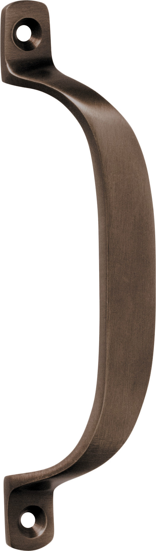 Offset Pull Handle Antique Brass / H130xP23mm