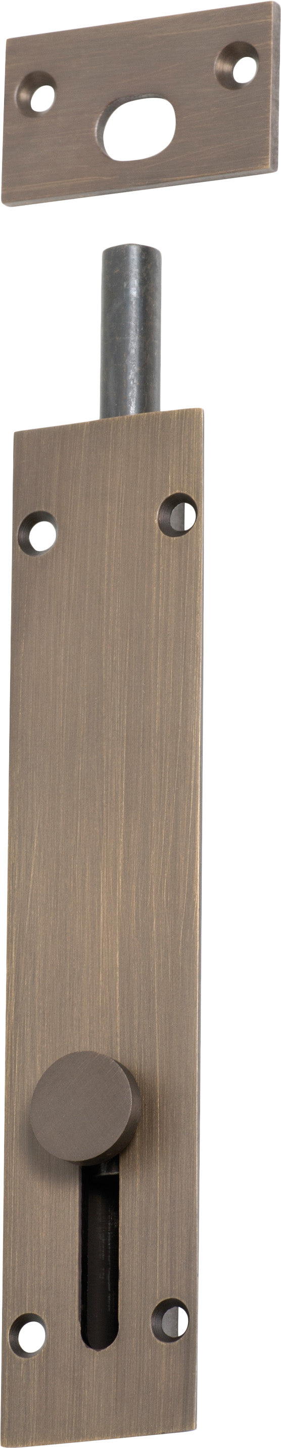 Reverse Barrel Bolt - L150mm Antique Brass