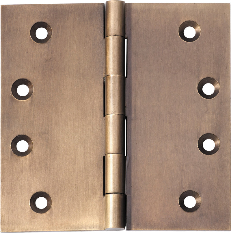 Fixed Pin Hinge Antique Brass / H100xW100mm