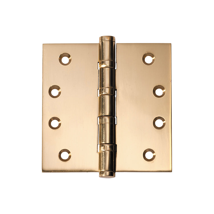 Ball Bearing Hinge Polished Brass / H100xW100mm