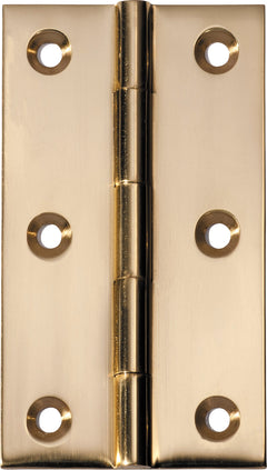 Fixed Pin Hinge Polished Brass / H89xW50mm