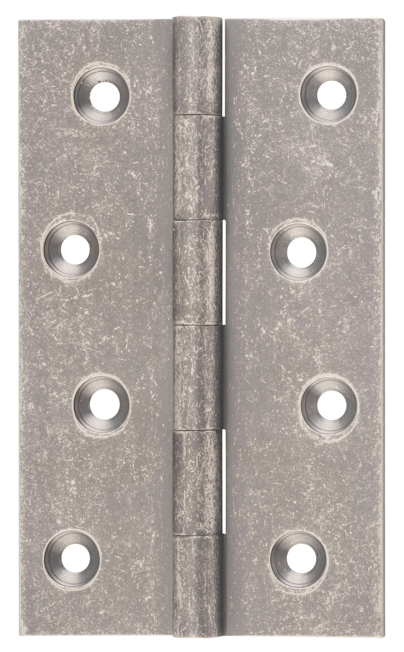 Fixed Pin Hinge Rumbled Nickel / H100xW60mm