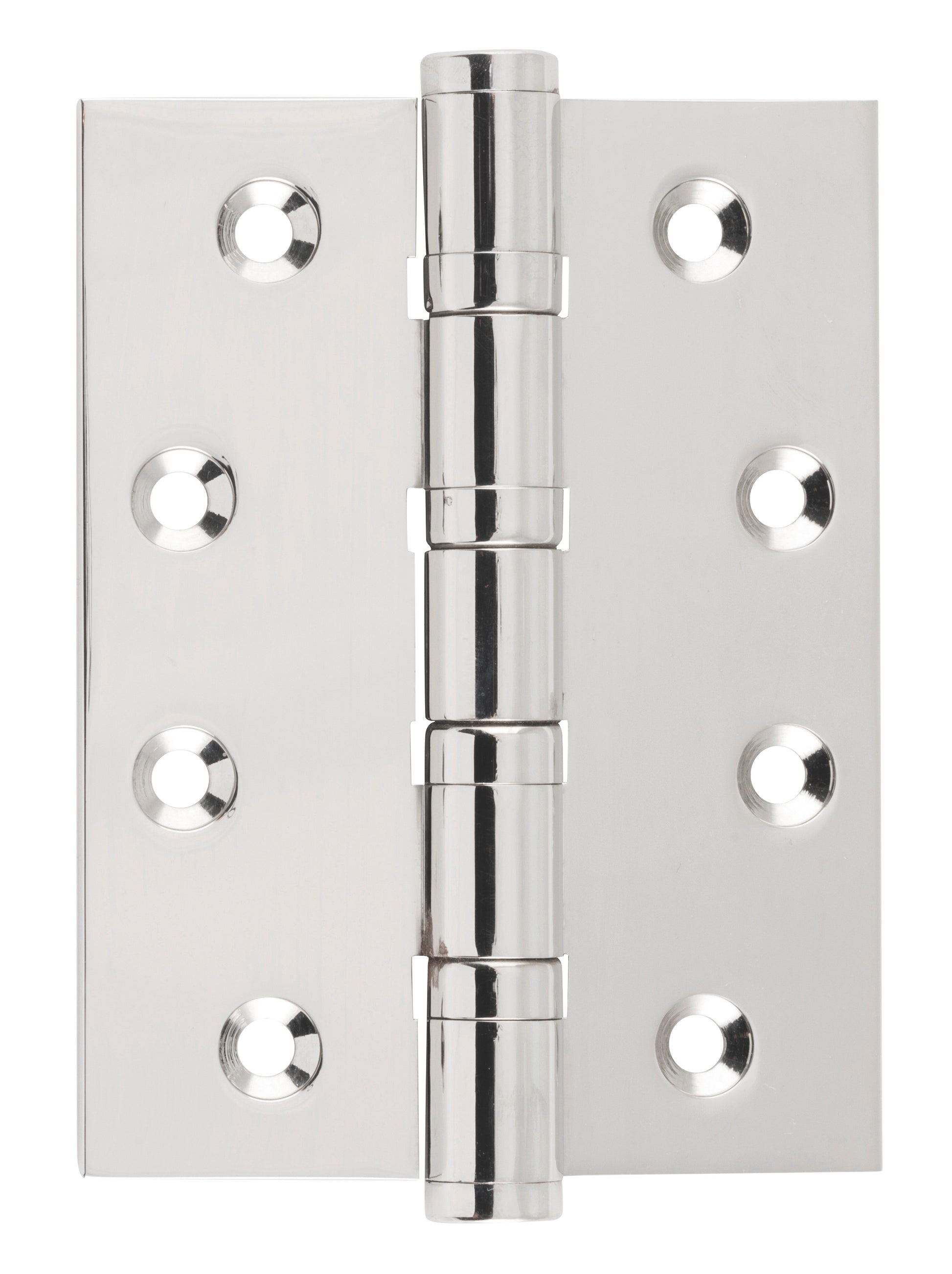 Ball Bearing Hinge Polished Nickel / H100xW75mm