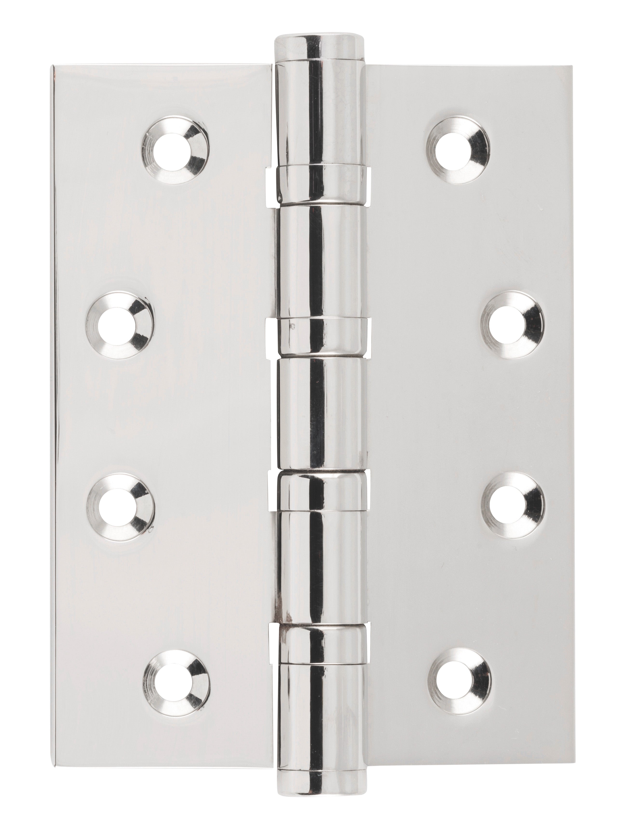 Ball Bearing Hinge Polished Nickel / H100xW75mm