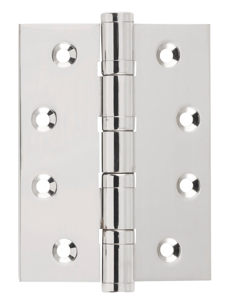 Ball Bearing Hinge Polished Nickel / H100xW75mm