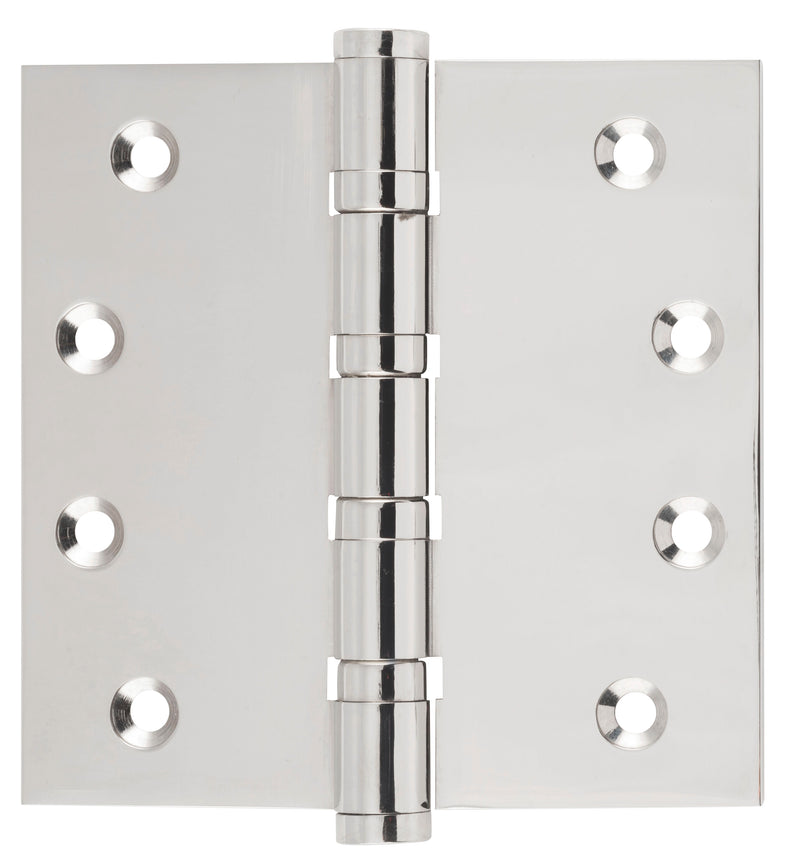Ball Bearing Hinge Polished Nickel / H100xW100mm
