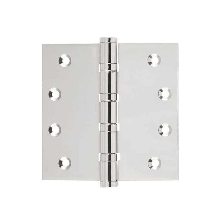 Ball Bearing Hinge Polished Nickel / H100xW100mm