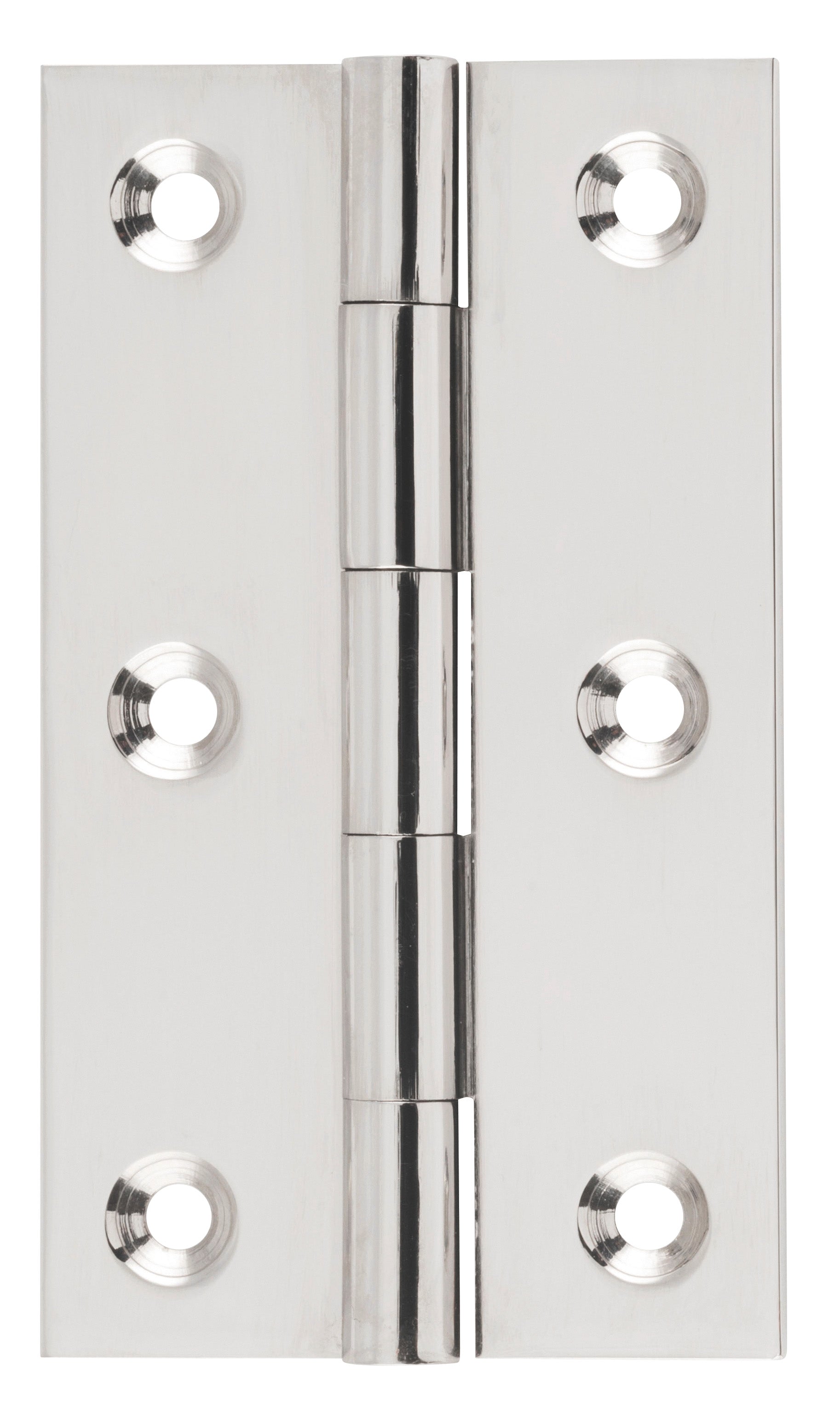 Fixed Pin Hinge Polished Nickel / H89xW50mm