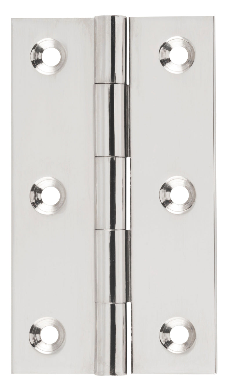 Fixed Pin Hinge Polished Nickel / H89xW50mm