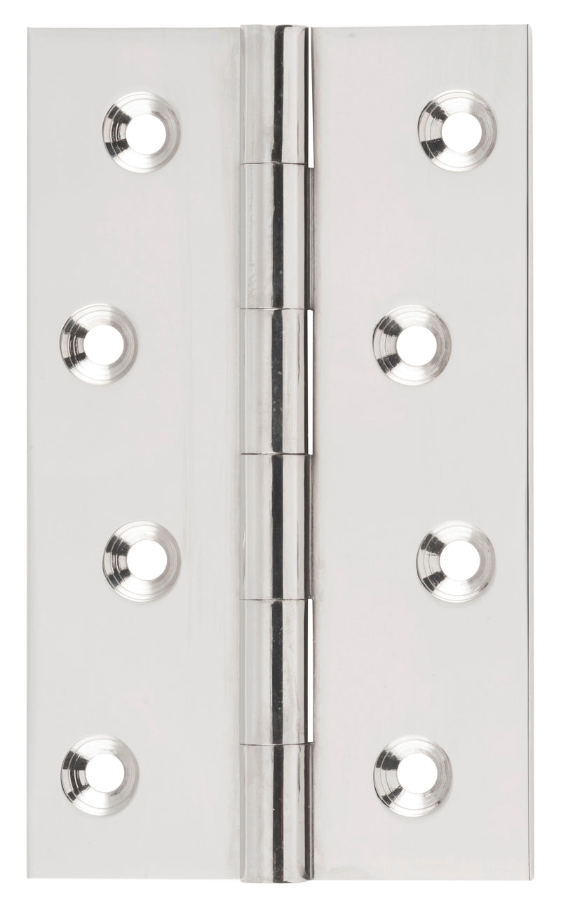 Fixed Pin Hinge Polished Nickel / H100xW60mm