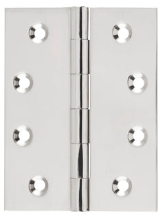 Fixed Pin Hinge Polished Nickel / H100xW75mm