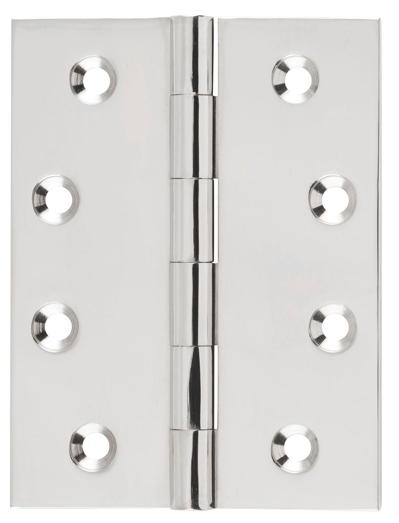 Fixed Pin Hinge Polished Nickel / H100xW75mm