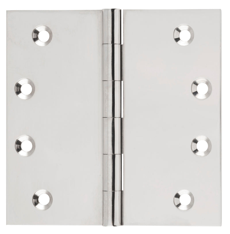 Fixed Pin Hinge Polished Nickel / H100xW100mm