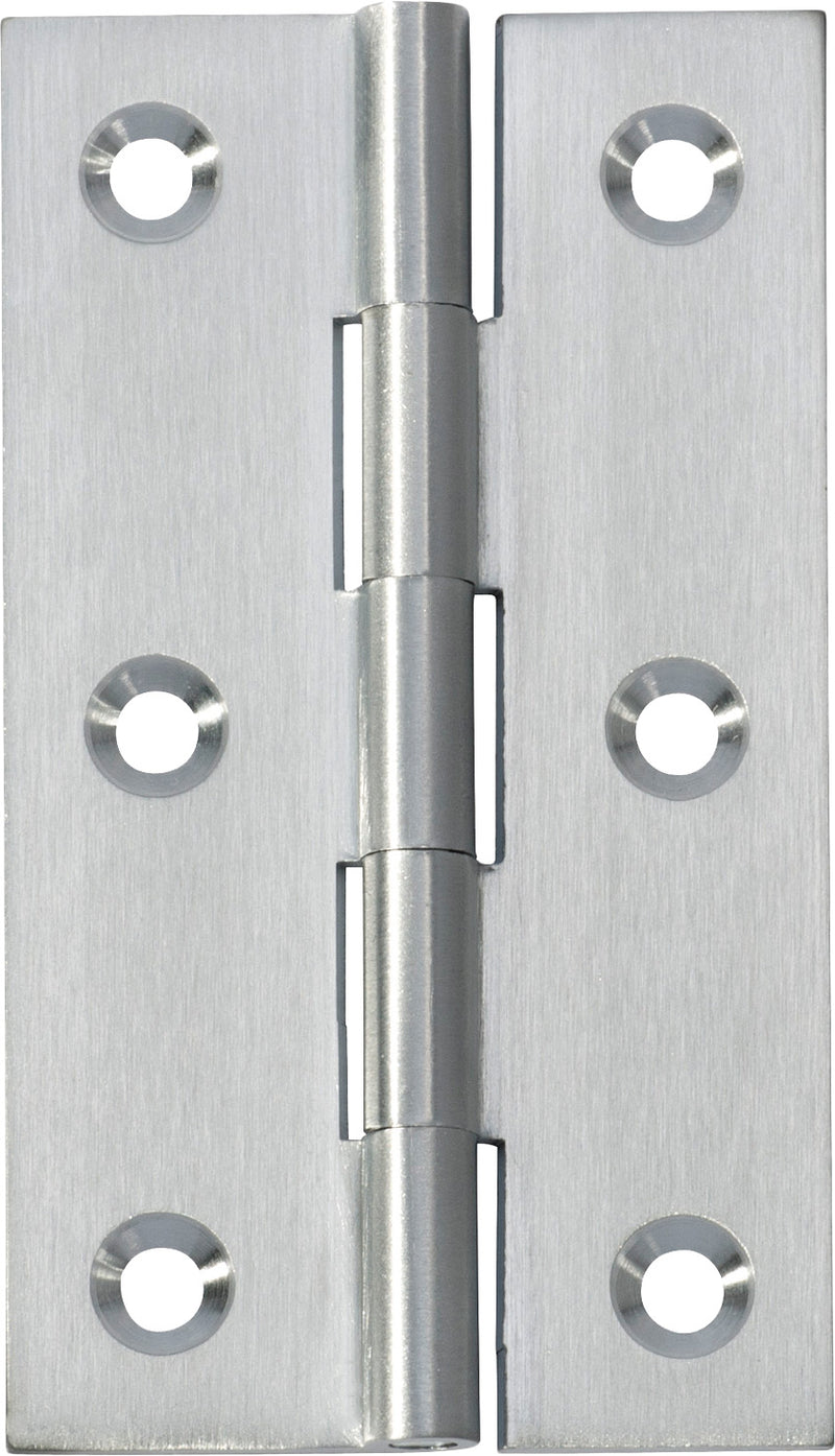 Fixed Pin Hinge Satin Chrome / H89xW50mm
