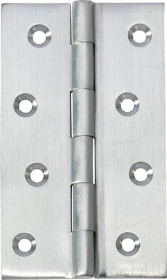 Fixed Pin Hinge Satin Chrome / H100xW60mm