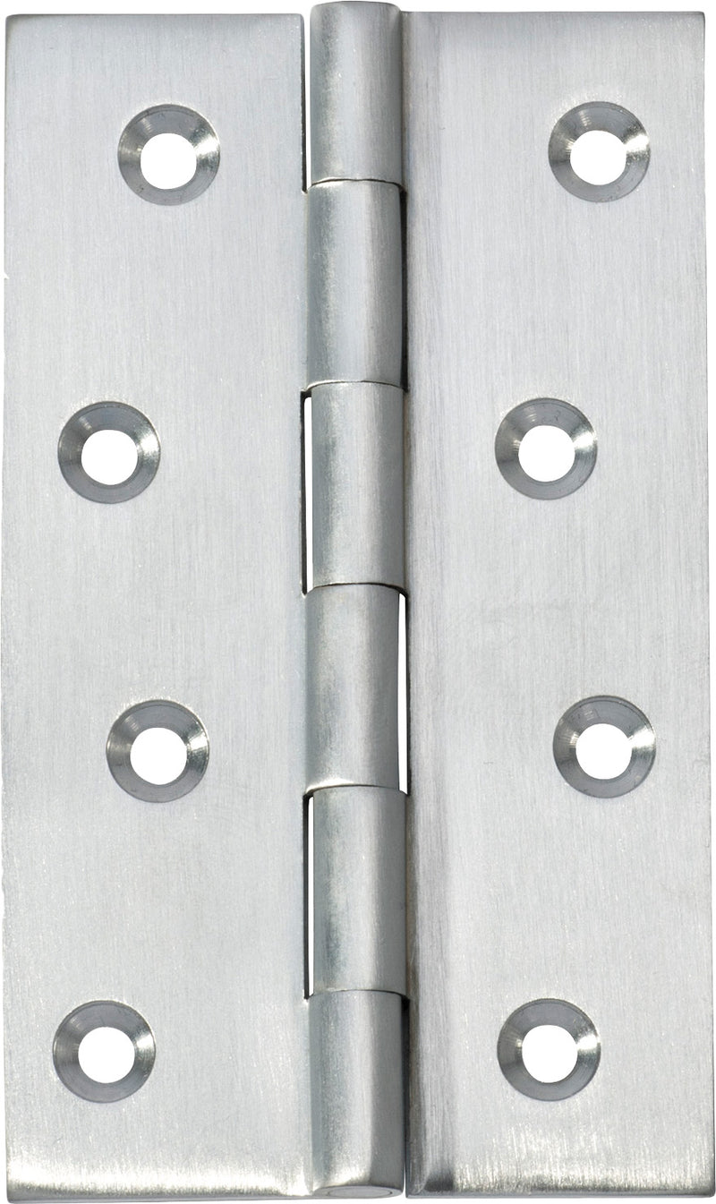 Fixed Pin Hinge Satin Chrome / H100xW60mm
