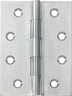 Fixed Pin Hinge Satin Chrome / H100xW75mm