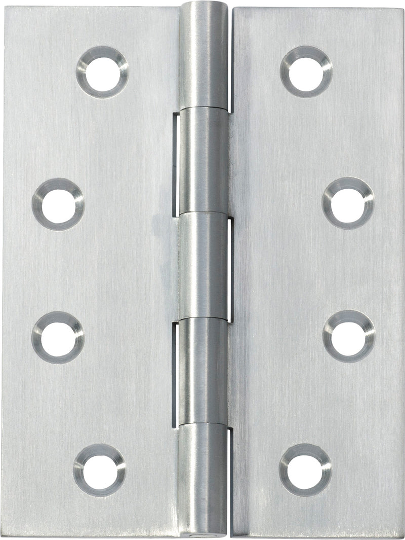 Fixed Pin Hinge Satin Chrome / H100xW75mm