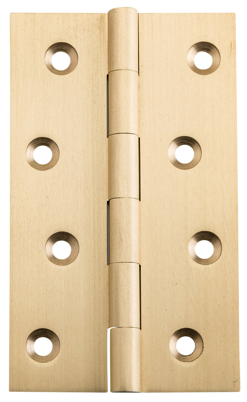Fixed Pin Hinge Satin Brass / H100xW60mm