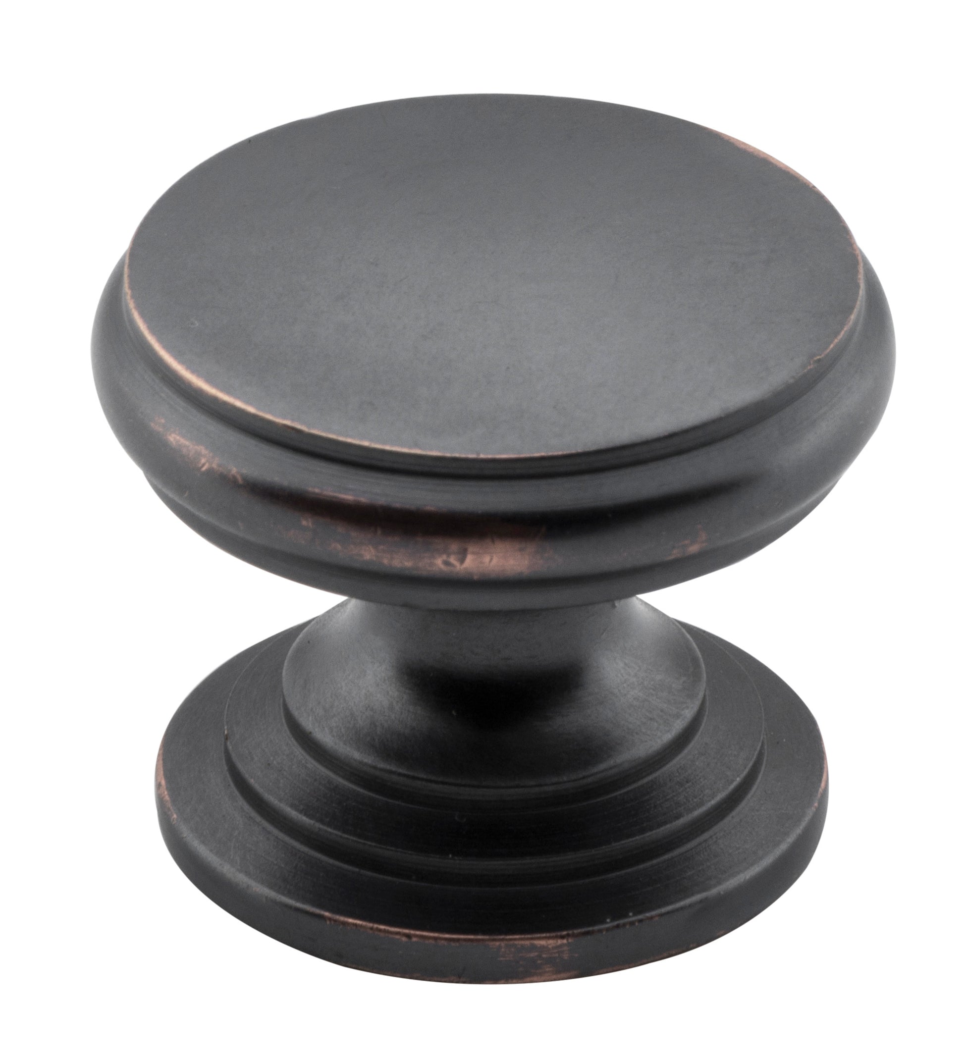 Flat Cupboard Knob Antique Copper / D25xP20mm
