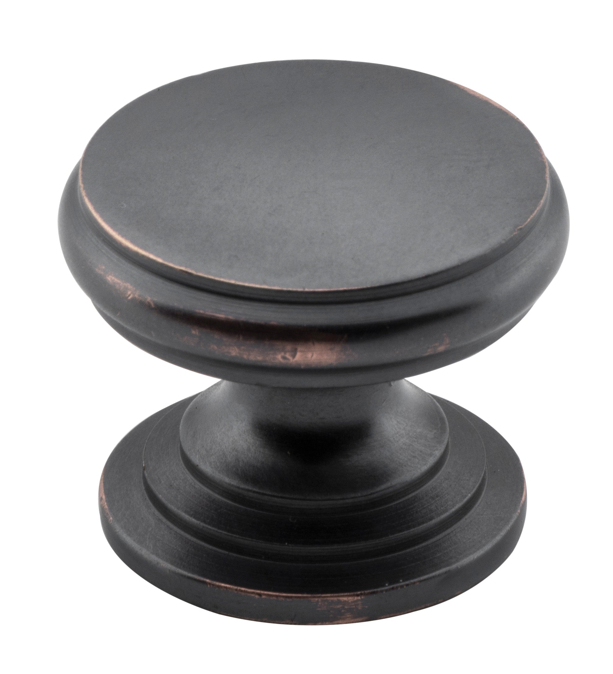 Flat Cupboard Knob Antique Copper / D25xP20mm