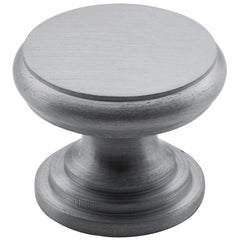Flat Cupboard Knob Satin Chrome / D25xP20mm