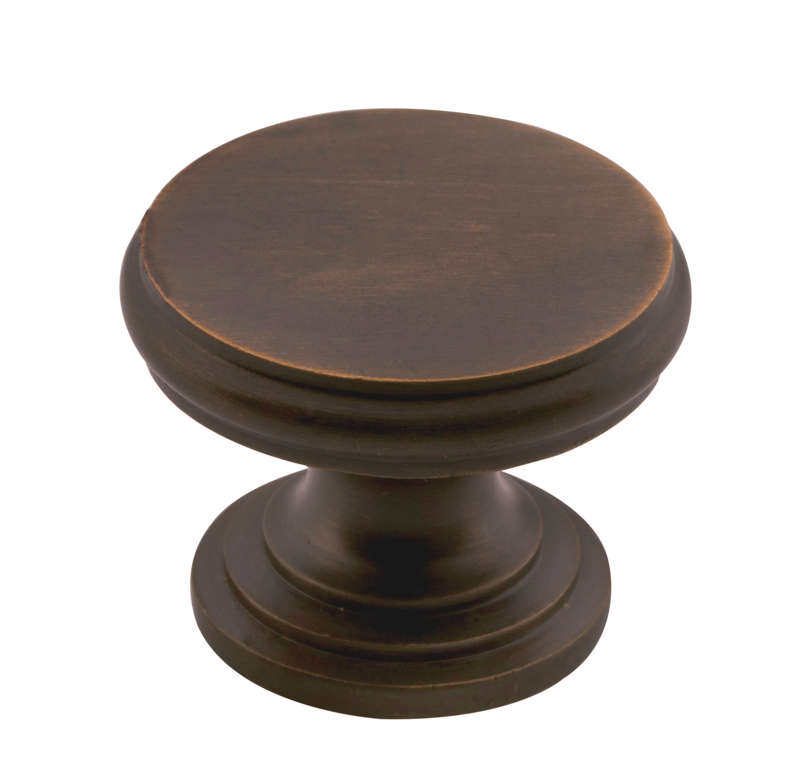 Flat Cupboard Knob Antique Brass / D32xP23mm