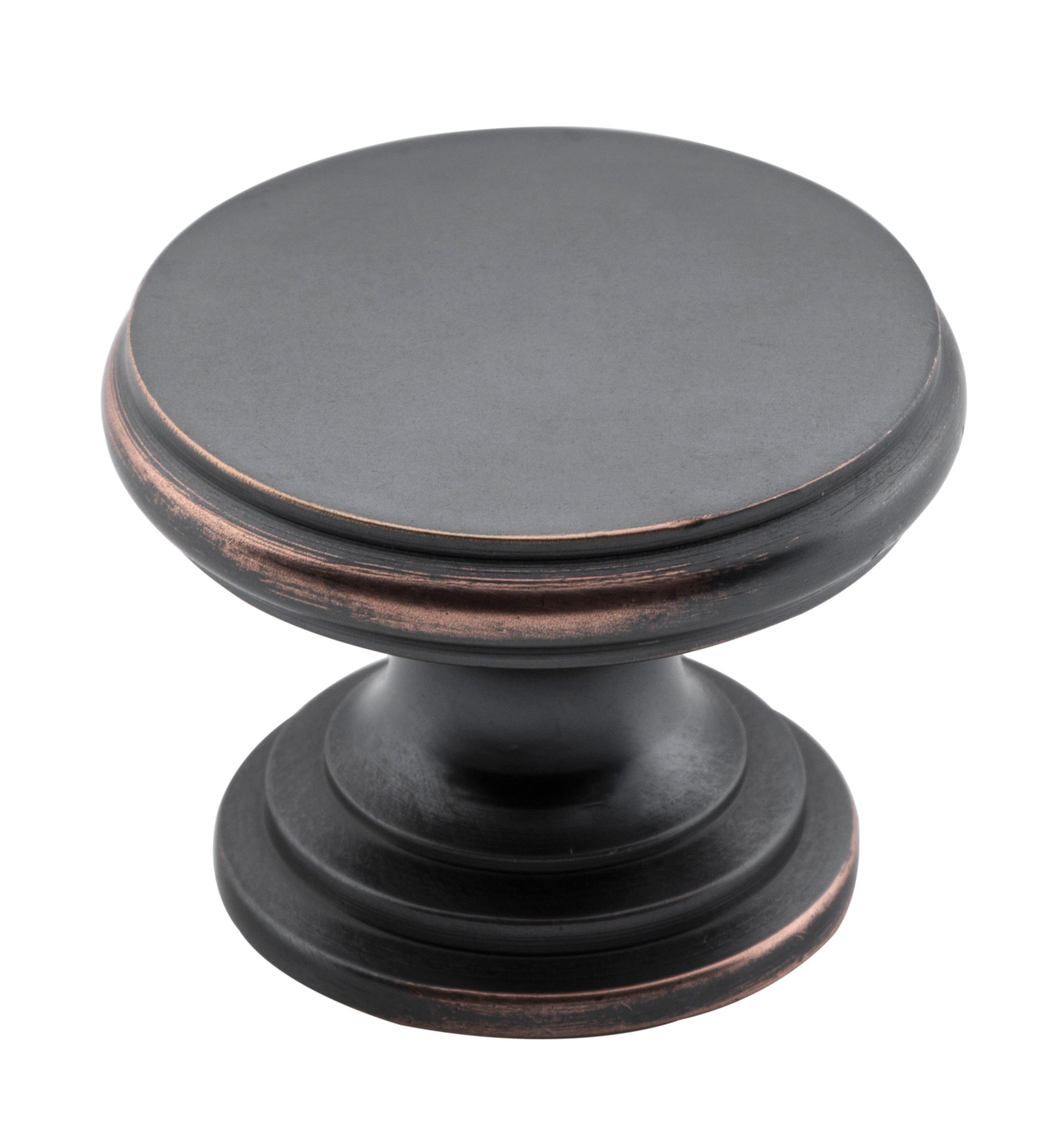 Flat Cupboard Knob Antique Copper / D32xP23mm