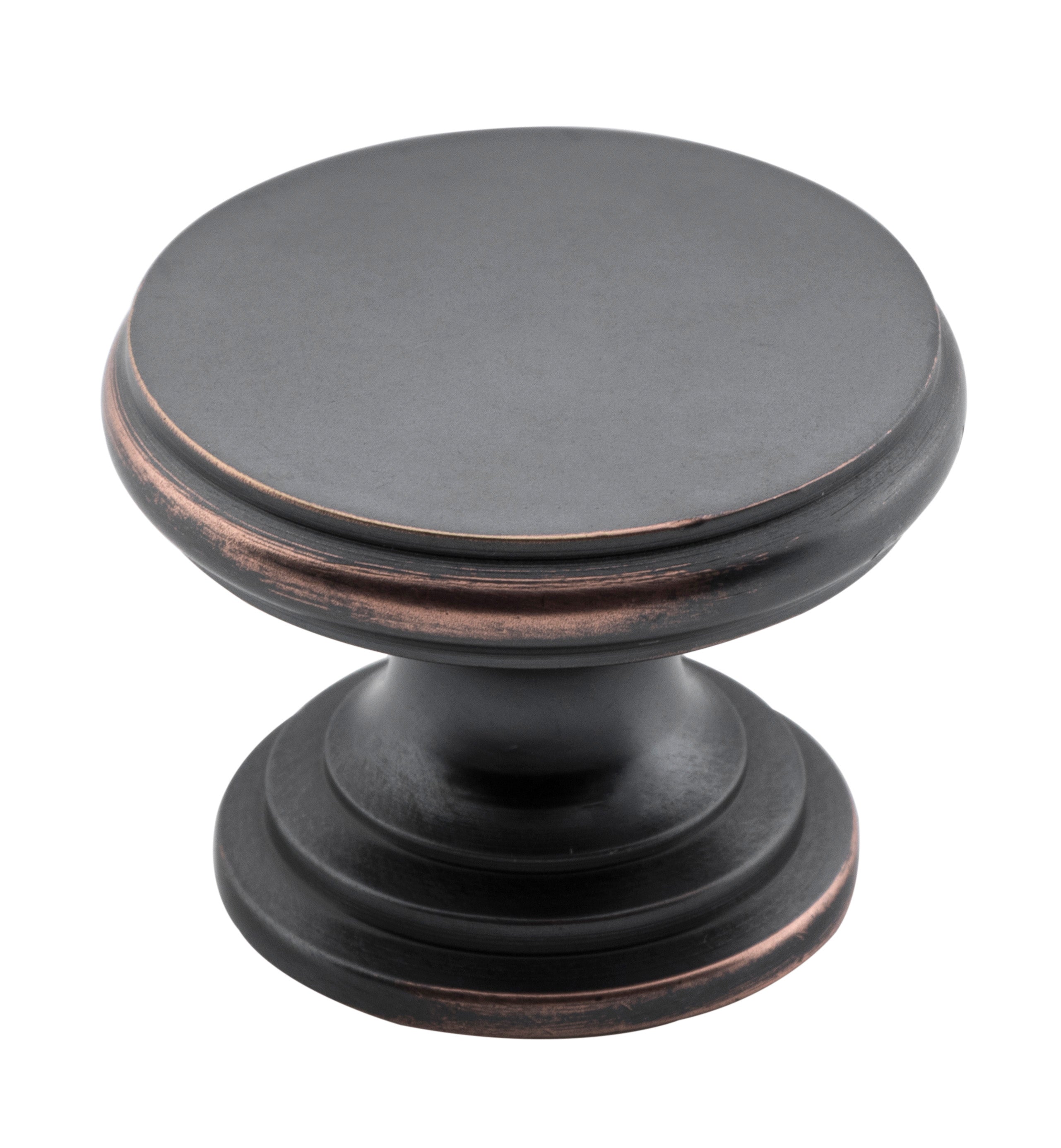 Flat Cupboard Knob Antique Copper / D32xP23mm