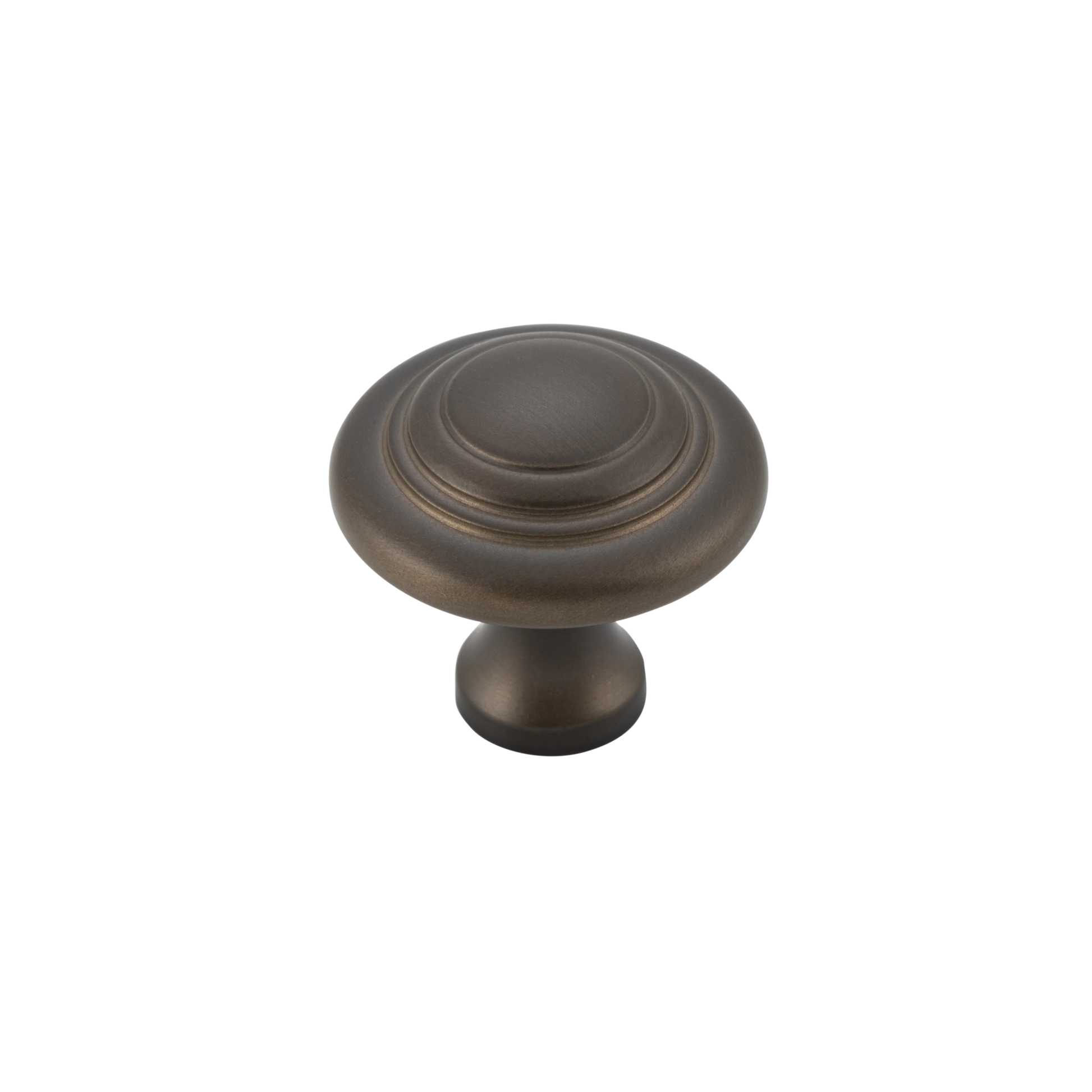 Domed Cupboard Knob Antique Brass / D25xP24mm
