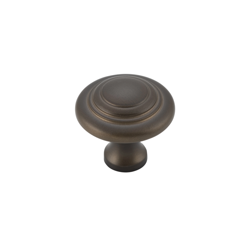 Domed Cupboard Knob Antique Brass / D25xP24mm