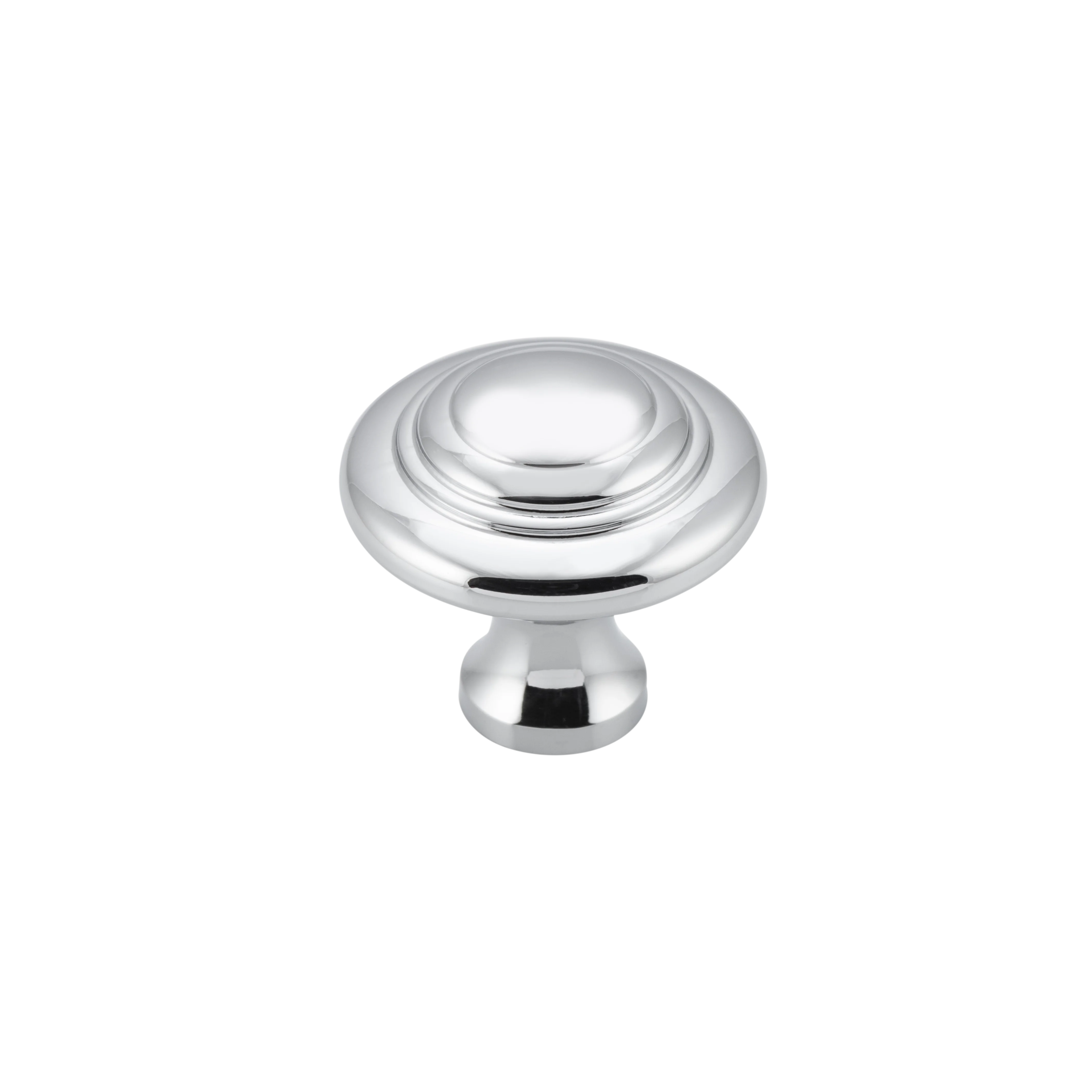 Domed Cupboard Knob Chrome Plated / D25xP24mm