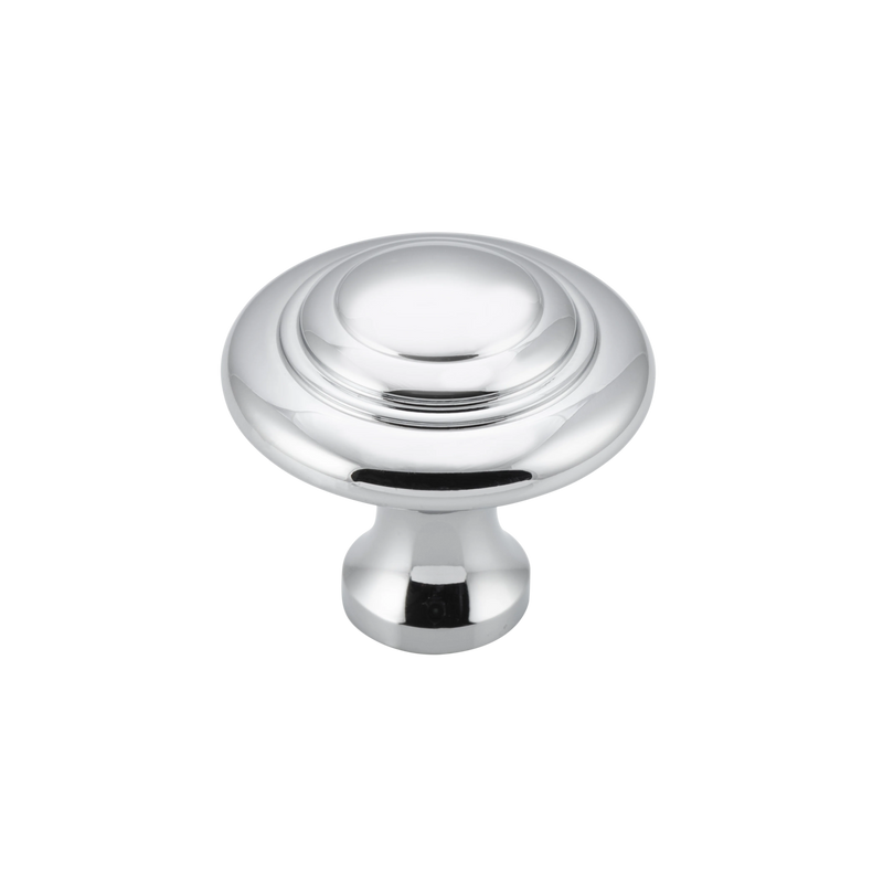 Domed Cupboard Knob Chrome Plated / D32xP29mm