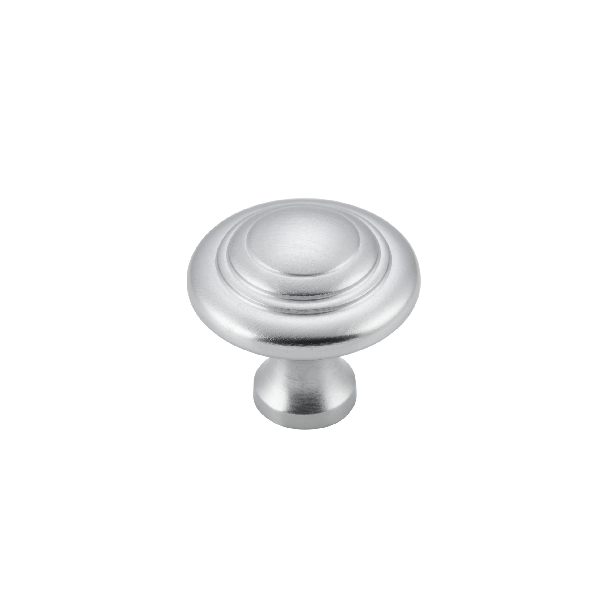 Domed Cupboard Knob Satin Chrome / D25xP24mm