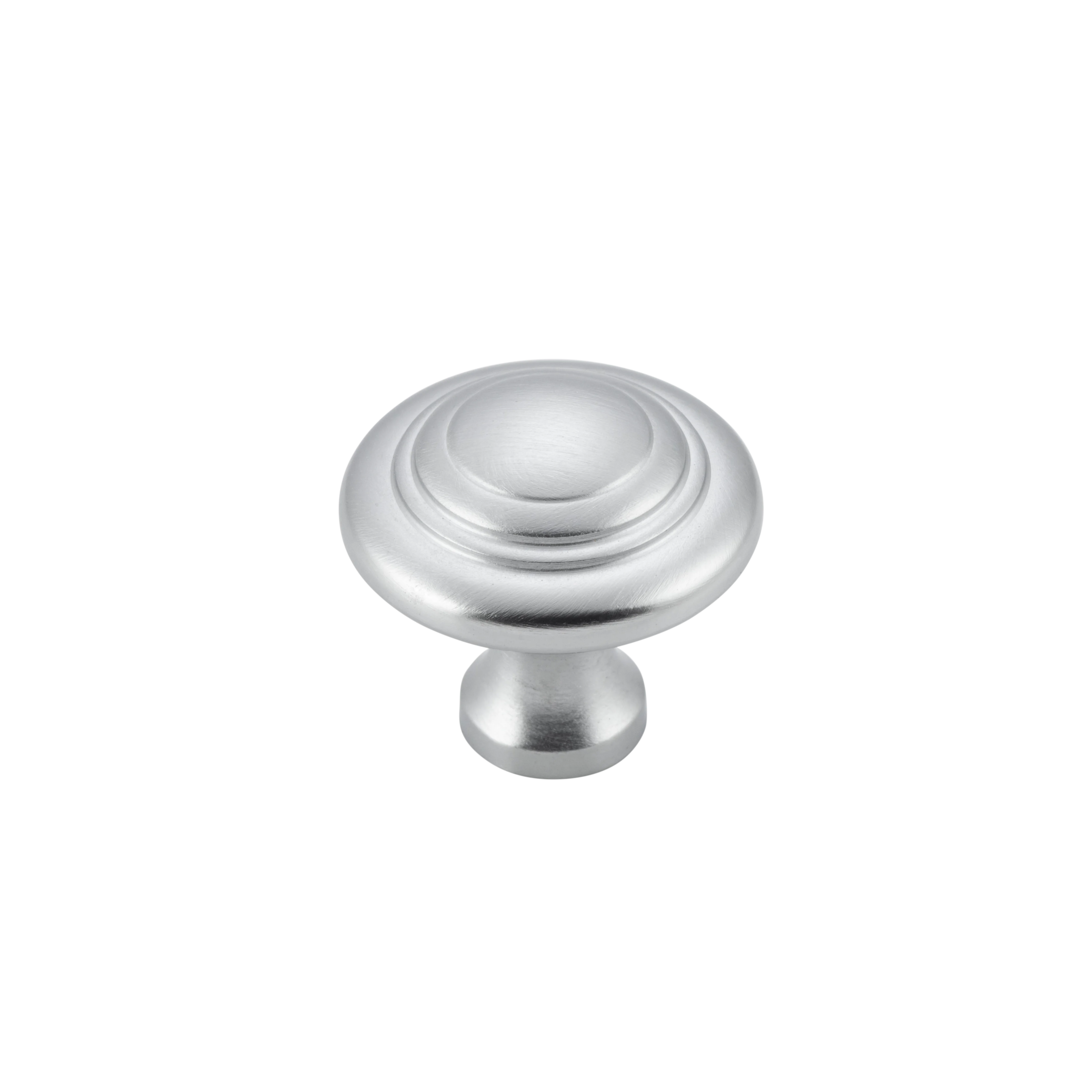 Domed Cupboard Knob Satin Chrome / D25xP24mm