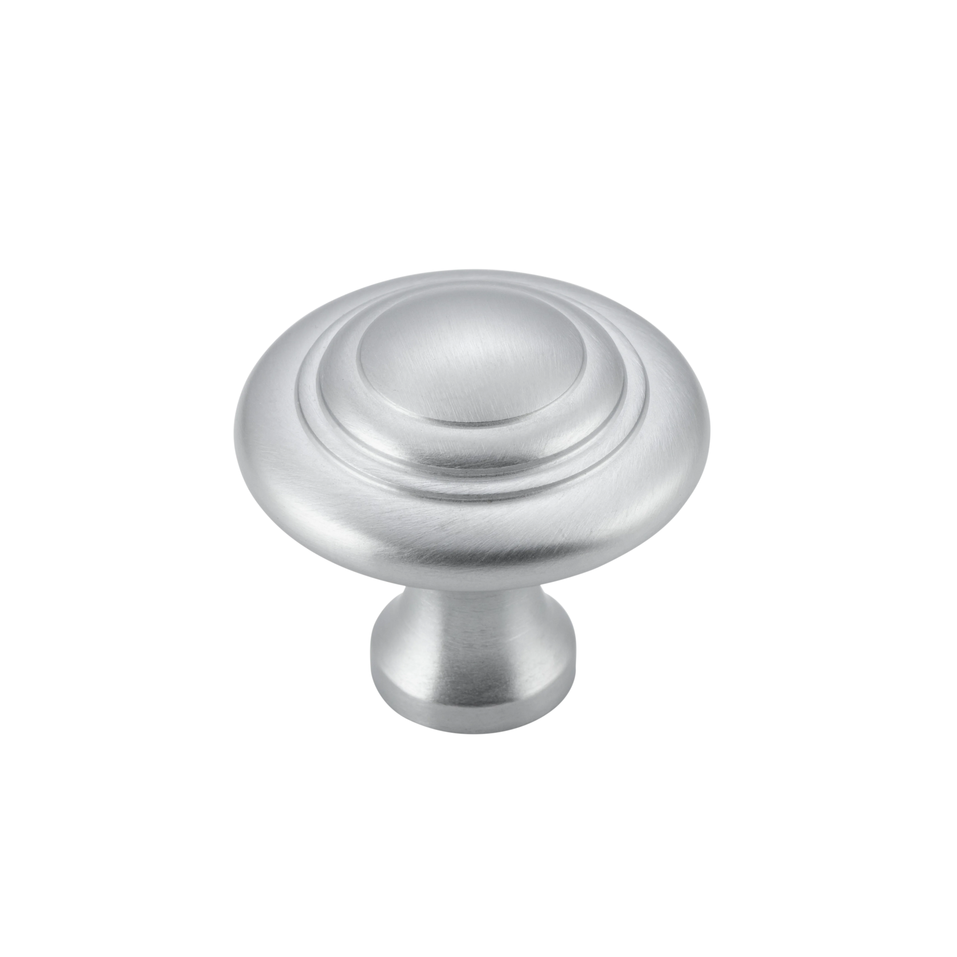 Domed Cupboard Knob Satin Chrome / D32xP29mm