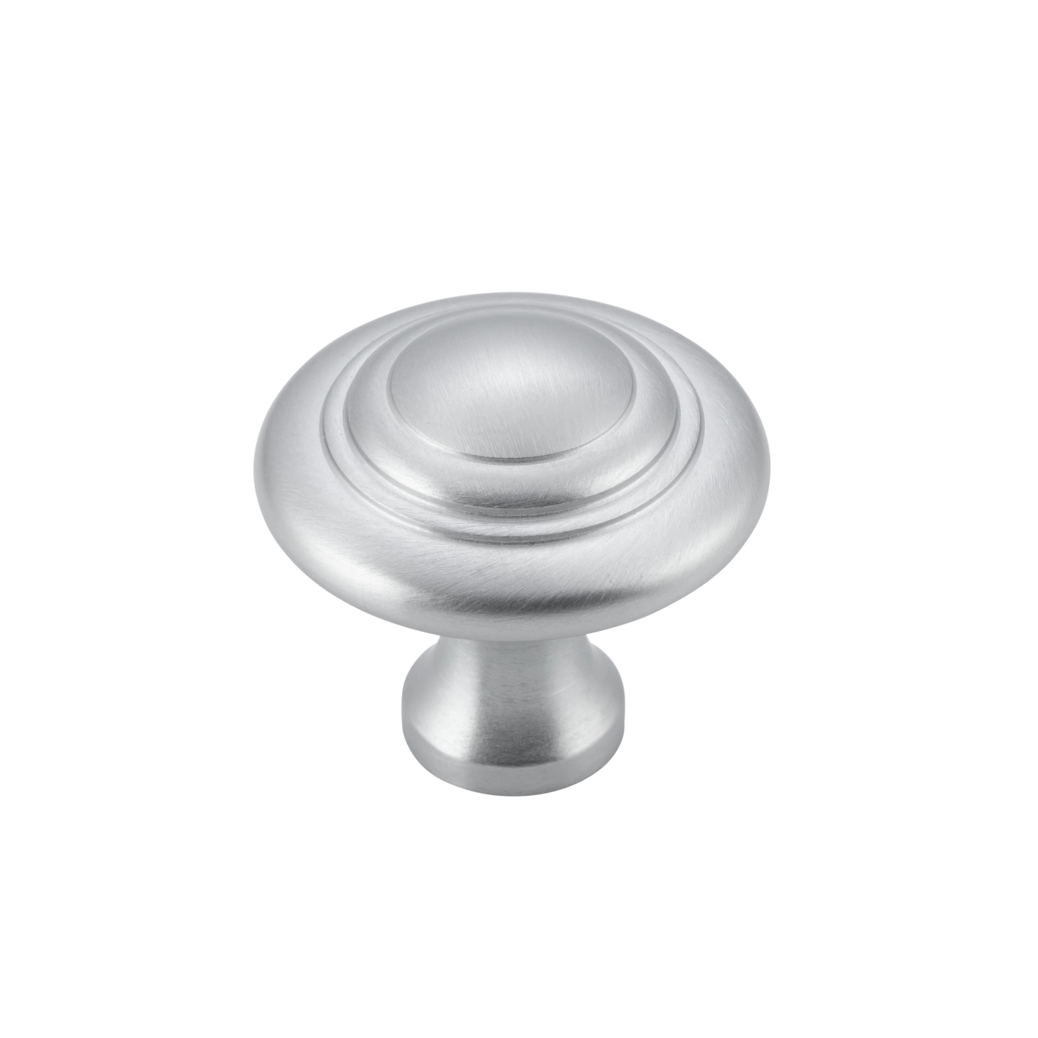 Domed Cupboard Knob Satin Chrome / D32xP29mm