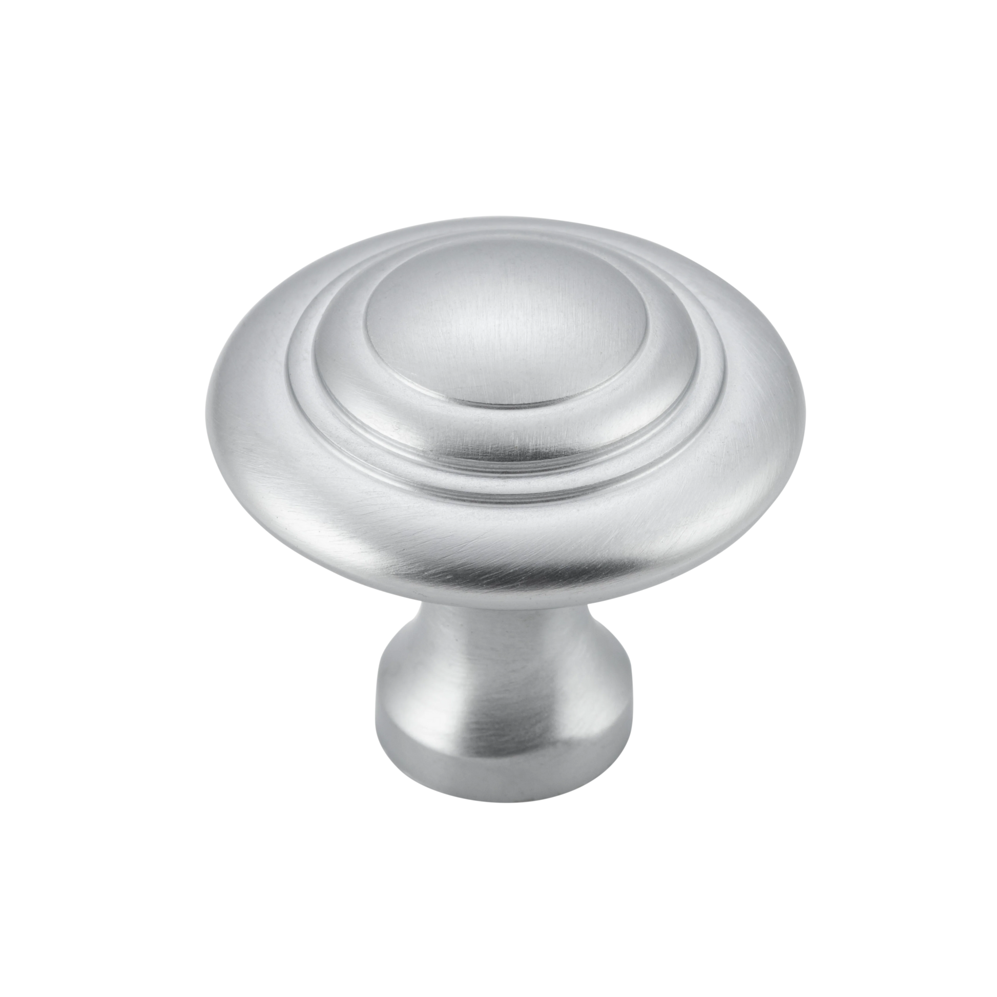 Domed Cupboard Knob Satin Chrome / D38xP35mm