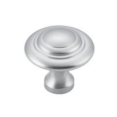 Domed Cupboard Knob Satin Chrome / D38xP35mm