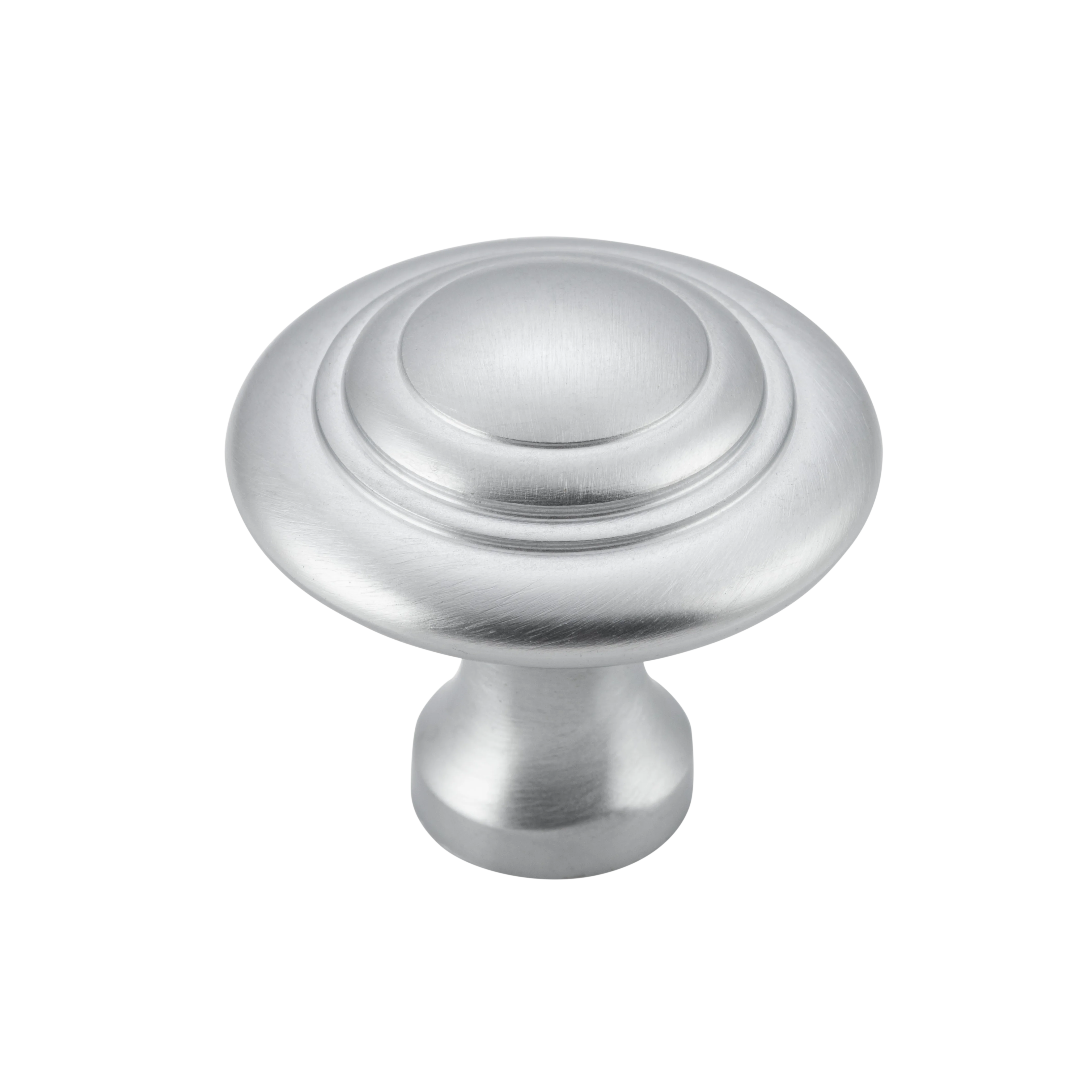 Domed Cupboard Knob Satin Chrome / D38xP35mm